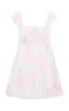 Loveshackfancy Zanira Ruched Mini Dress In Multi