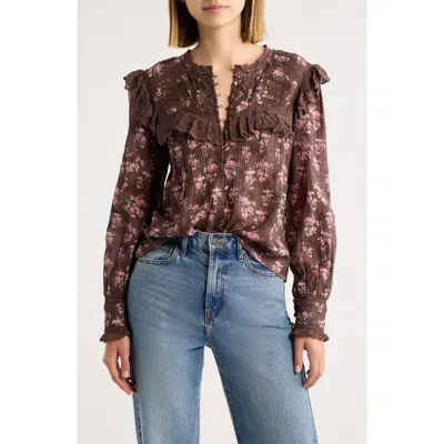Loveshackfancy Zephyra Cotton Top In Brown