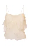 Loveshackfancy Zhanya Lace Cami Top In Ivory