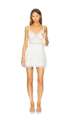 Loveshackfancy Zima Lace Trim Mini Dress In White