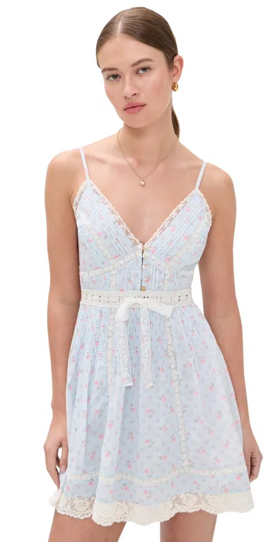 Loveshackfancy Zirelle Dress Chapparal Blue