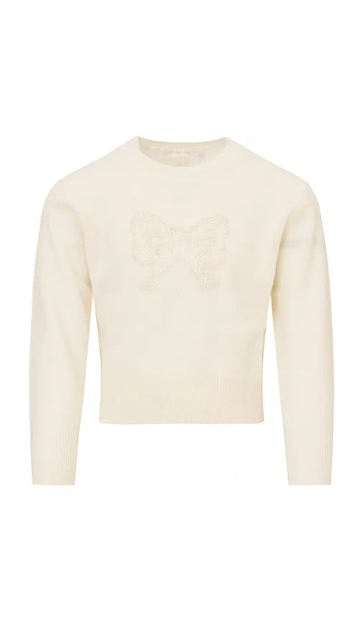 Loveshackfancy Zolee Tween Cashmere Pullover In Purple