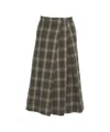 Loveshild 1979 Elaine' Checked Midi Skirt In Multi