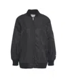 Loveshild 1979 Full Zip Bomber Jacket With Ribbed Details In Black