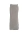 Loveshild 1979 Kain' Knit Skirt In Gray