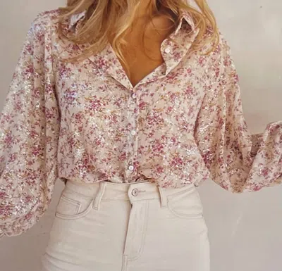 Lovesoft Pink Floral Print Blouse
