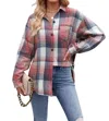 Lovesoft Plaid Button Up In Pink In Pink