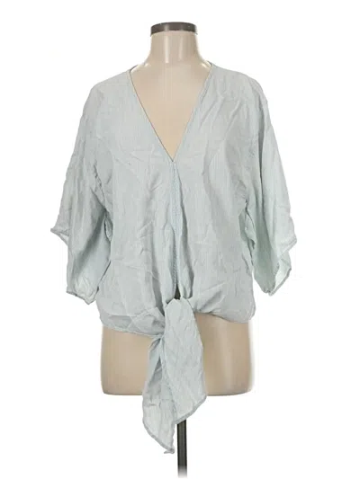 Pre-owned Lovestitch 3/4 Sleeve Blouse In Gray