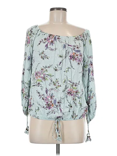 Pre-owned Lovestitch 3/4 Sleeve Blouse In Green