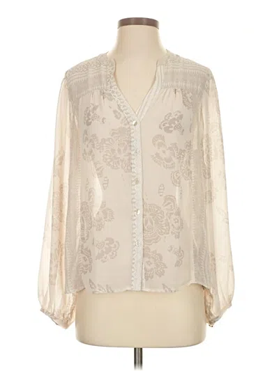 Pre-owned Lovestitch 3/4 Sleeve Blouse In Ivory