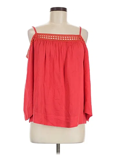 Pre-owned Lovestitch 3/4 Sleeve Blouse In Red
