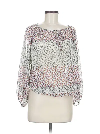 Pre-owned Lovestitch 3/4 Sleeve Blouse In Silver