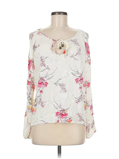 Pre-owned Lovestitch 3/4 Sleeve Blouse In White