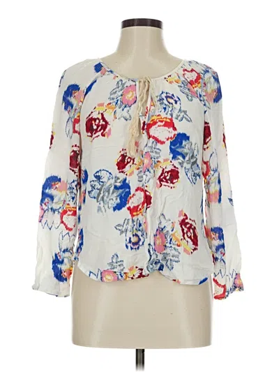 Pre-owned Lovestitch 3/4 Sleeve Blouse In White