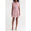 Lovestitch Button Front Midi Dress In Multi