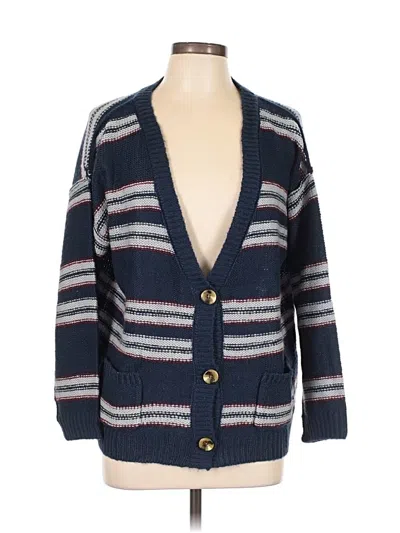 Pre-owned Lovestitch Cardigan Sweater In Blue