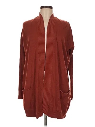 Pre-owned Lovestitch Cardigan Sweater In Burgundy
