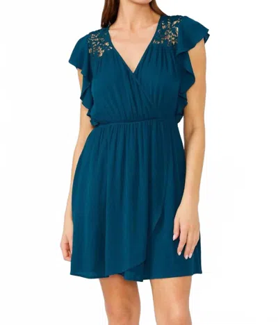 Lovestitch Cassandra Dress In Peacock In Blue