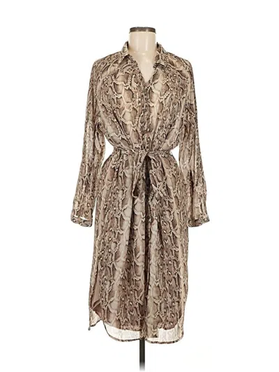 Pre-owned Lovestitch Casual Dress In Brown