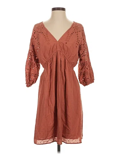 Pre-owned Lovestitch Casual Dress In Brown