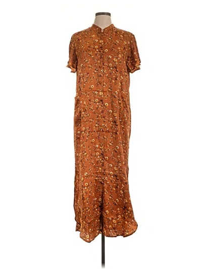 Pre-owned Lovestitch Casual Dress In Brown