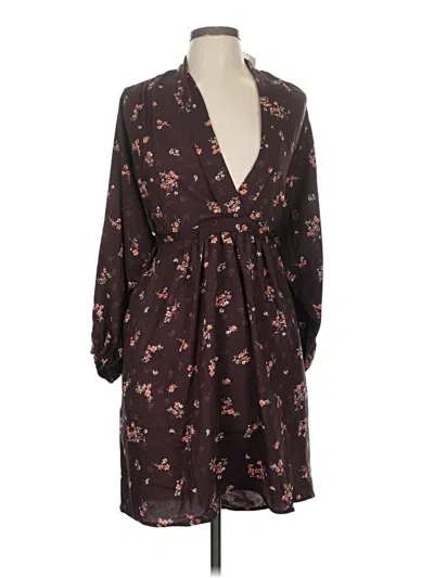 Lovestitch Casual Dress In Brown