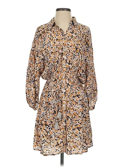 Pre-owned Lovestitch Casual Dress In Brown