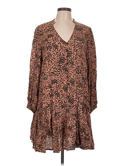 Pre-owned Lovestitch Casual Dress In Brown