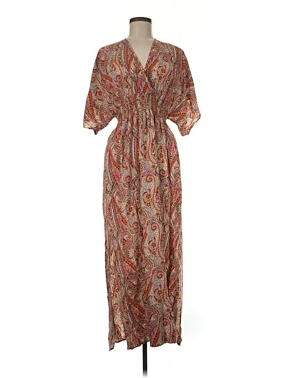 Pre-owned Lovestitch Casual Dress In Brown