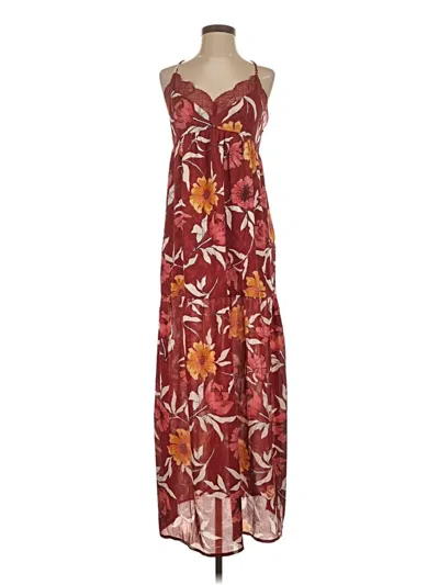 Pre-owned Lovestitch Casual Dress In Burgundy