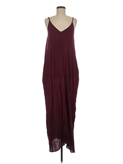 Pre-owned Lovestitch Casual Dress In Burgundy