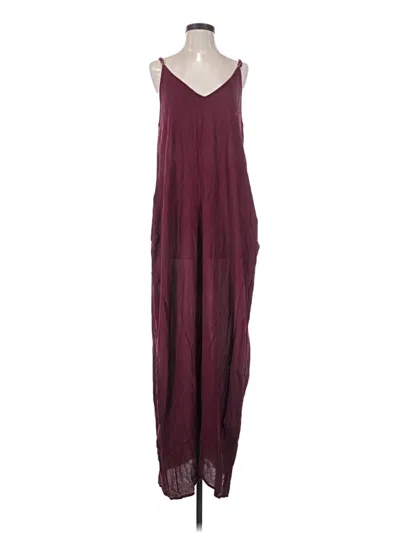 Pre-owned Lovestitch Casual Dress In Burgundy