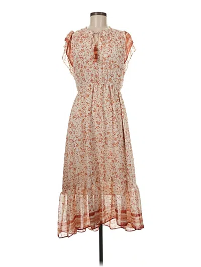 Pre-owned Lovestitch Casual Dress In Tan