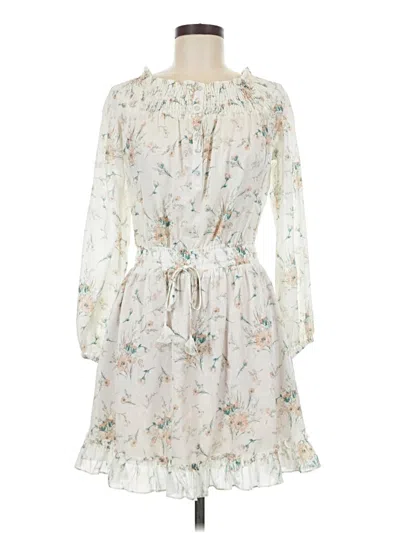 Pre-owned Lovestitch Casual Dress In White