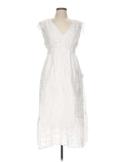 Pre-owned Lovestitch Casual Dress In White