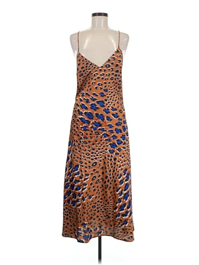 Pre-owned Lovestitch Cocktail Dress In Brown