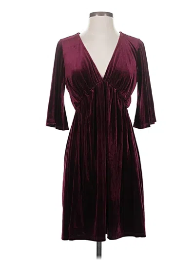 Pre-owned Lovestitch Cocktail Dress In Burgundy