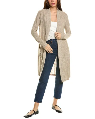 Lovestitch Contrast Back Cardigan In Brown
