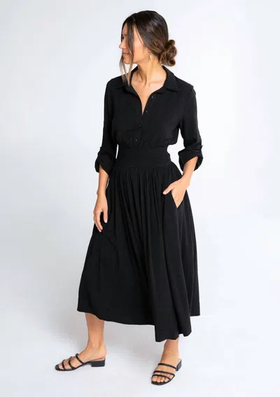 Lovestitch Dakota Midi Dress In Black
