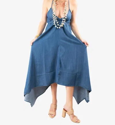 Lovestitch Denim Dreams Dress In Blue