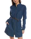 Lovestitch Denim Shirtdress In Blue