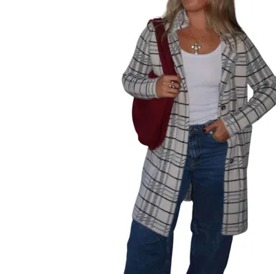 Lovestitch Fall Into Place Jacket In Cream In White