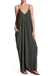 Lovestitch Gauze Maxi Dress In Dark Teal