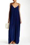 Lovestitch Gauze Maxi Dress In Pacific Blue