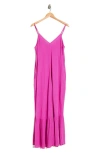 Lovestitch Gauze Maxi Dress In Purple