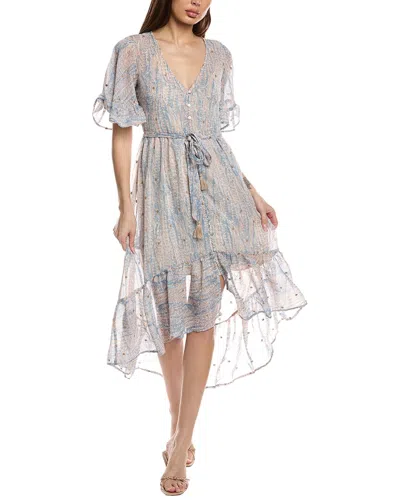 Lovestitch High-low Midi Dress In Gray