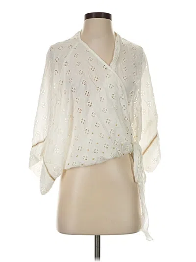 Pre-owned Lovestitch Kimono In Ivory