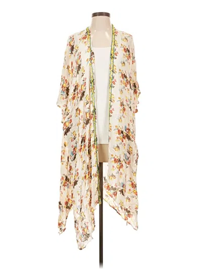 Pre-owned Lovestitch Kimono In Ivory