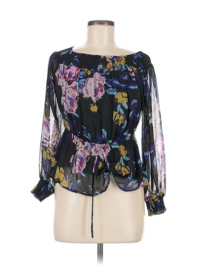 Pre-owned Lovestitch Long Sleeve Blouse In Black