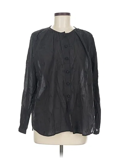 Pre-owned Lovestitch Long Sleeve Blouse In Black